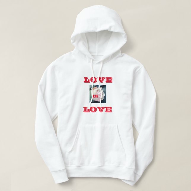 KÄRLEK IS KÄRLEK HOODIE (Design framsida)