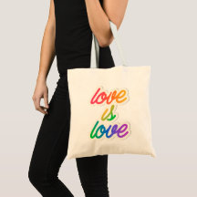 "Kärlek is Kärlek" Pridet Tote Bag - Bold Rainbow 