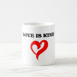 "KÄRLEK IS KIND" HEART KAFFEMUGG