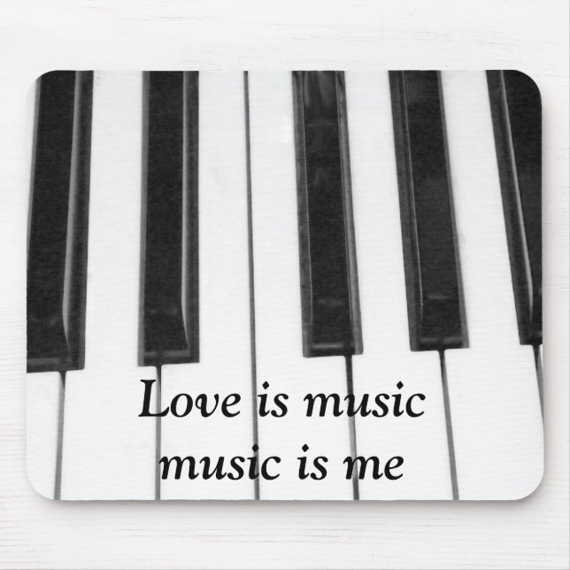 Kärlek is Music_ Mousepad Musmatta (Framsidan)