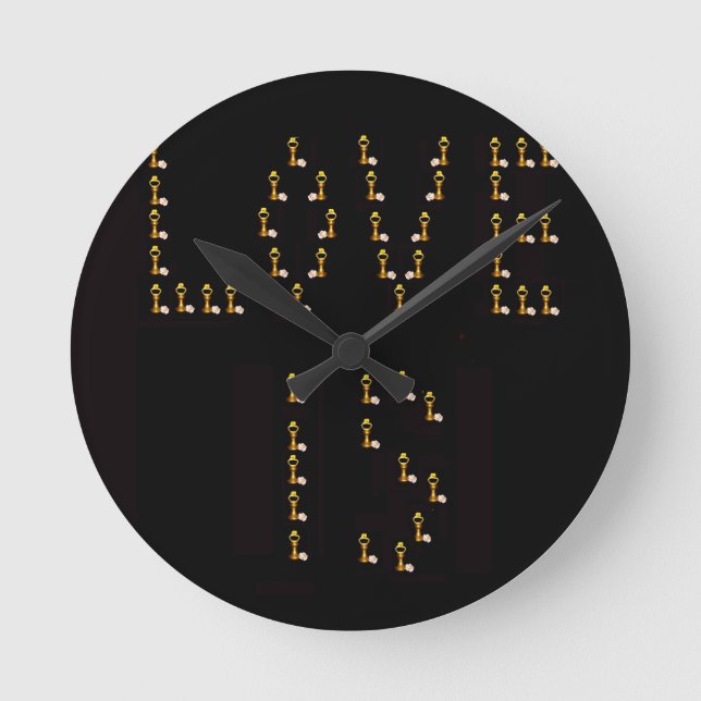 Kärlek is rund klocka (Framsida)