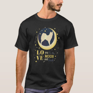 Kärlek isländska fårhund till Måne T Shirt