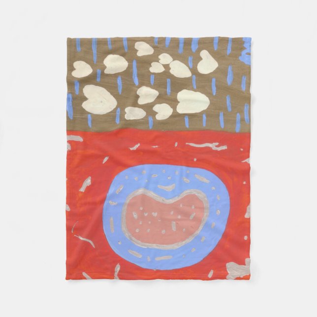 Kärlek Isle Fleece Blanket (Framsidan)