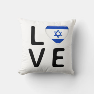 Kärlek - Israel Flagga Kudde