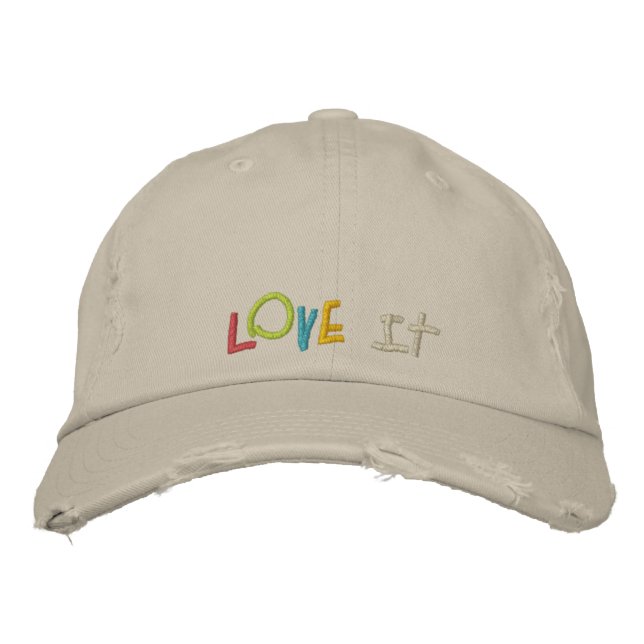 Kärlek IT Anpassningsbar Embroidery Hats Broderad Keps (Framsida)
