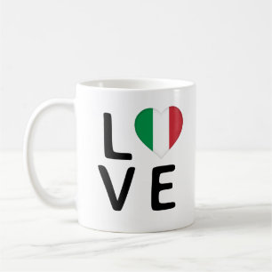 KÄRLEK - ITALIEN FLAGGA KAFFEMUGG
