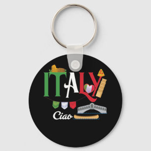 Kärlek Italien och allt det italienska kulturcentr Nyckelring