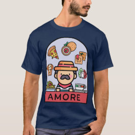 Kärlek Italienska livsmedelsverket T Shirt