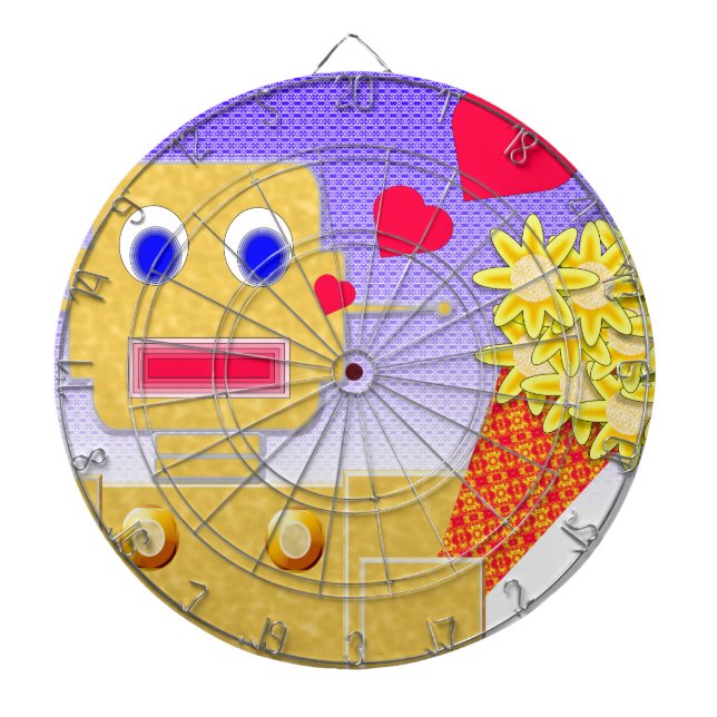 Kärlek, jag är en bot piltavla (Framsidan)