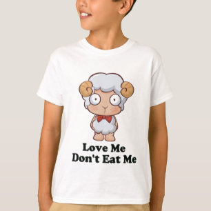 Kärlek jag äter inte fårdesign tee