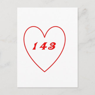 Kärlek, jag Kärlek You Vykort