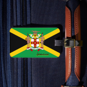 Kärlek Jamaica Luggage Tags, Jamaican Flagga Bagagebricka