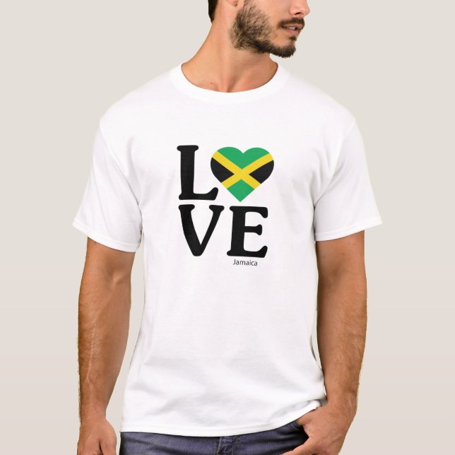 Kärlek Jamaica T Shirt (Framsida)