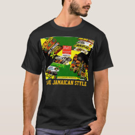 KÄRLEK JAMAICAN STIL. Grundläggande Mörk T-Shirt