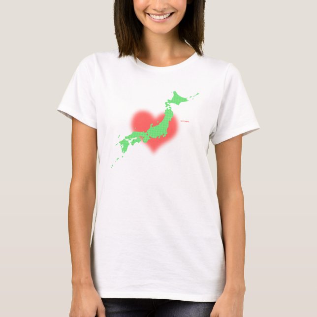 Kärlek Japan Tee Shirt (Framsida)