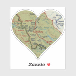 Kärlek Jasper nationalpark Alberta Klistermärken