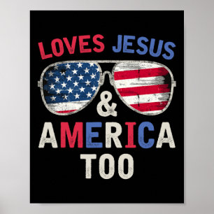 Kärlek Jesus och Amerika för att återerövra Gud Ch Poster
