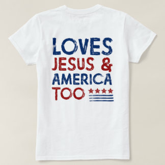 Kärlek Jesus och Amerika för Shirt T Shirt