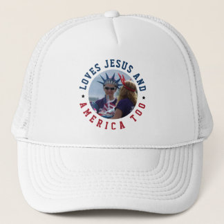 Kärlek Jesus och Amerika till 4 juli Christian Keps