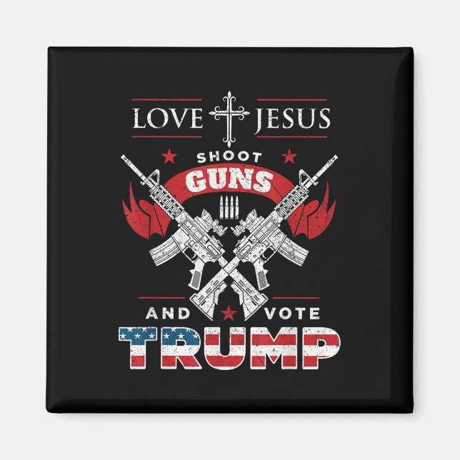 Kärlek Jesus. Shoot Guns. och omröstningsresultate Magnet (Framsidan)
