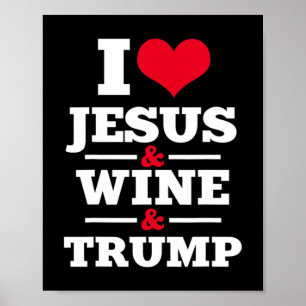 Kärlek Jesus Vin Trump Religiösa Christian Faith M Poster