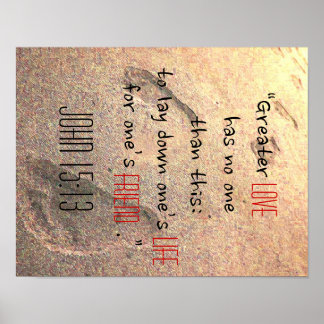 KÄRLEK John 15:13 Poster