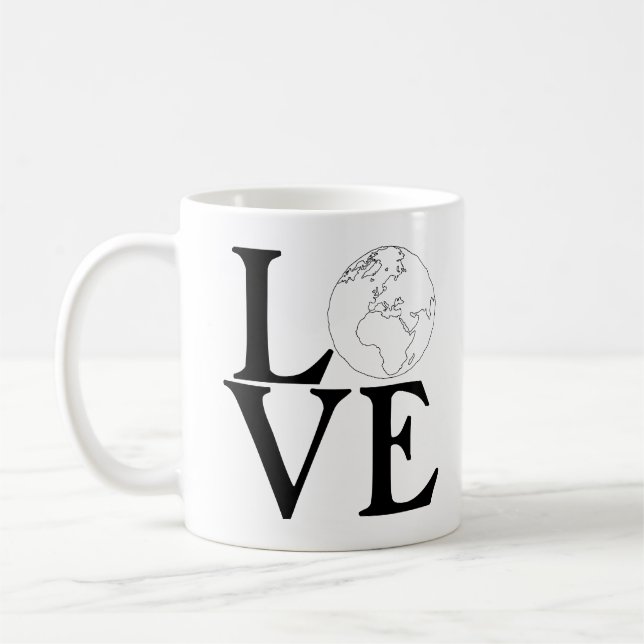 Kärlek jorden! kaffemugg (Vänster)