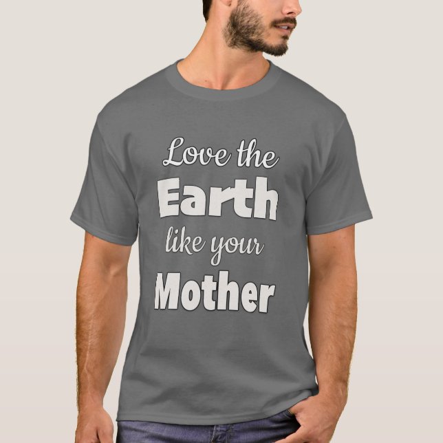 Kärlek jorden som Mor T Shirt (Framsida)