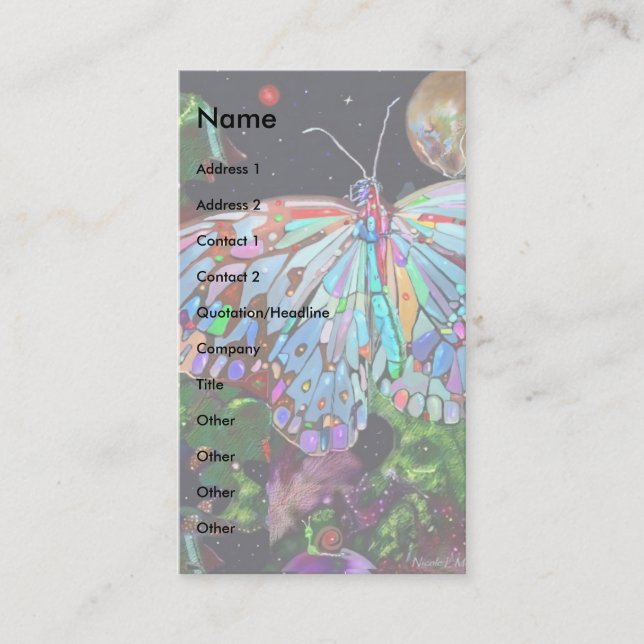 Kärlek jorden! visitkort (Framsida)