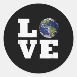 Kärlek jorden _ World Kärlek Environmental Protect Runt Klistermärke