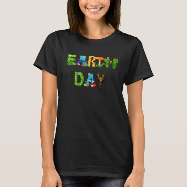 Kärlek Jordens Dag 53-årsjubileum Rädda Vår Planet T Shirt (Framsida)