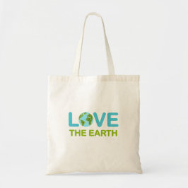 Kärlek, jordens dag, tote Bag Tygkasse