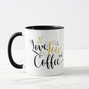 Kärlek, Joy & Coffee   Coffee Älskare Joyous Helgd Mugg