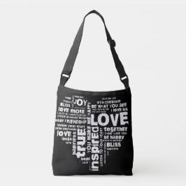 Kärlek Joy Inspiration Ord Valentine-dagen Axelväska