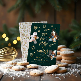Kärlek Joy jul Cookies Family Baking Foton Julkort