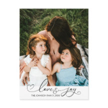 Kärlek & Joy | Jultipografi - vykort