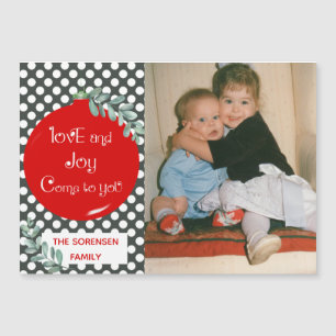 Kärlek & Joy-Kom till dig Helgdag-fotonätkort
