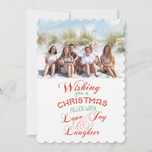 Kärlek Joy Laughjul - fotopatkort Julkort