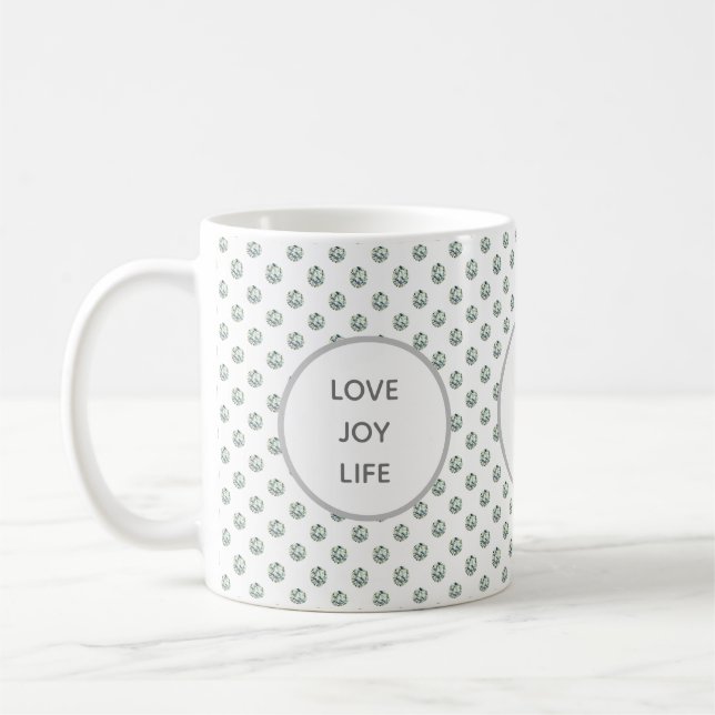 Kärlek, Joy, Life Diamonds Kaffemugg (Vänster)
