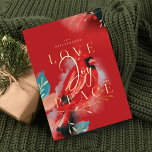 Kärlek Joy & Peace Red Cardinal Watercolor Red Julkort<br><div class="desc">Vår kardinalanda med julkort är ett uttryck för värme, liv och helgdag inspirerad av naturen. Uttryckliga penseldrag och penndrag kombineras med våra konstnärliga, stiliserade röda kardinalbilder av fåglar. Att väcka känslan av kärlek, glädje och fred. Mättade gråtoner av , , djupa svarta, safirblåa och mörk gyllene nyanser kombineras på ett...</div>