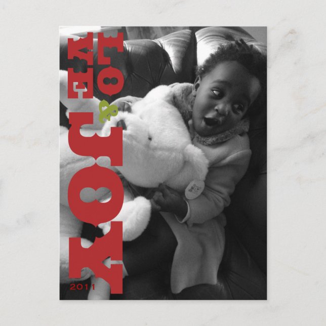 Kärlek & Joy Photo Postcard Vykort (Framsida)