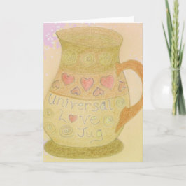 Kärlek Jug Roligt Art Greeting Card Kort