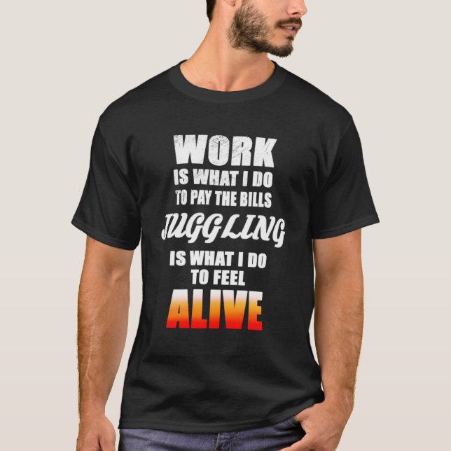 Kärlek Juggling T Shirt (Framsida)