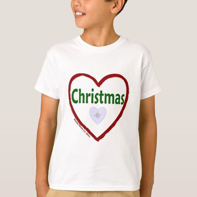 Kärlek jul tee shirt (Framsida)