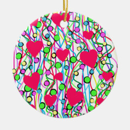 Kärlek Julgransprydnad Keramik