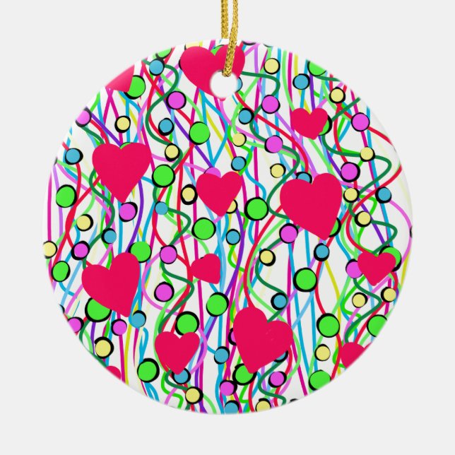 Kärlek Julgransprydnad Keramik (Framsidan)