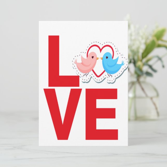 kärlek julkort (Stående Fram)