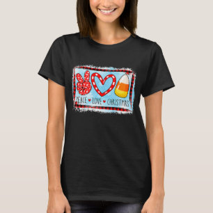 kärlek jultomten Candy corn Peace T Shirt