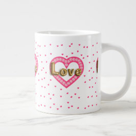 kärlek jumbo mugg