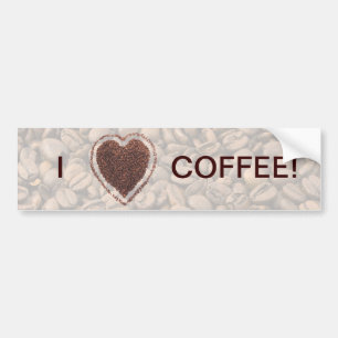 Kärlek-kaffe Bildekal